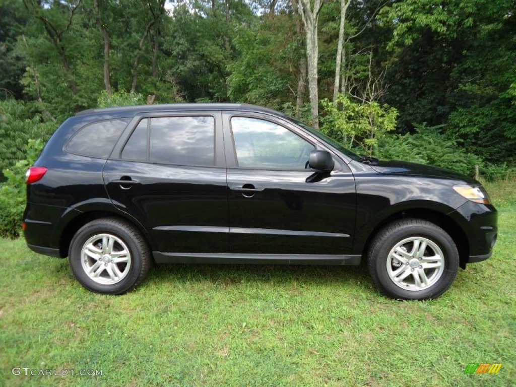 Phantom Black Metallic 2011 Hyundai Santa Fe GLS AWD Exterior Photo #52373902
