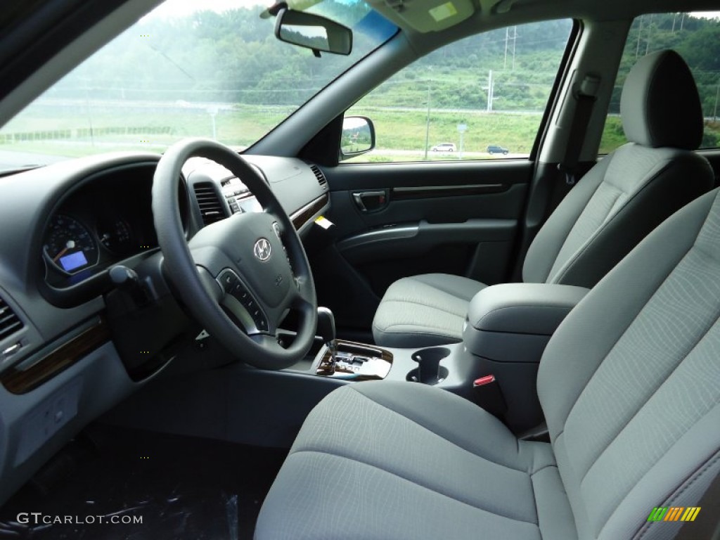 Gray Interior 2011 Hyundai Santa Fe GLS AWD Photo #52374061