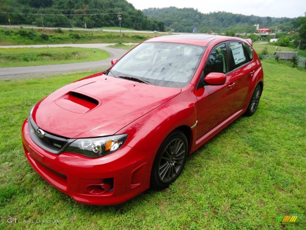 Lightning Red Pearl 2011 Subaru Impreza WRX Wagon Exterior Photo #52374541
