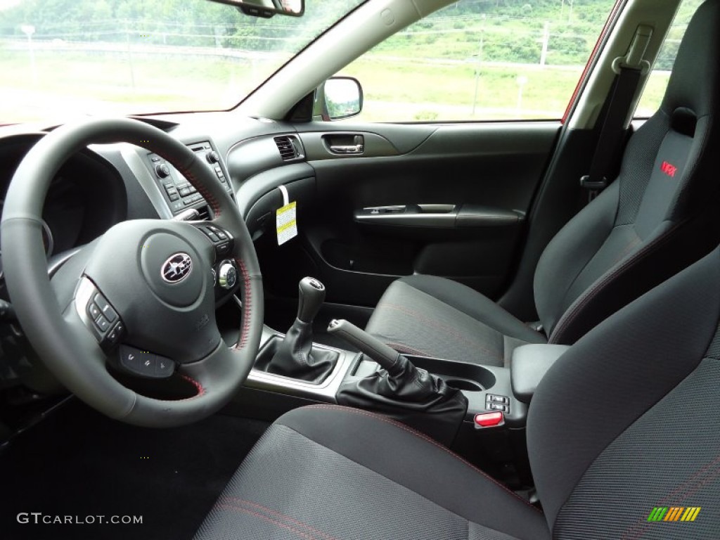 Carbon Black Interior 2011 Subaru Impreza WRX Wagon Photo #52374631