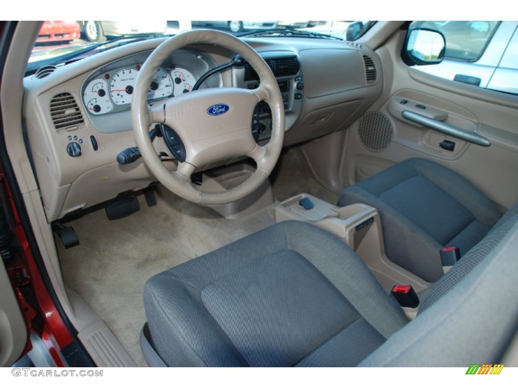 Medium Parchment Interior 2002 Ford Explorer Sport Photo #52375663