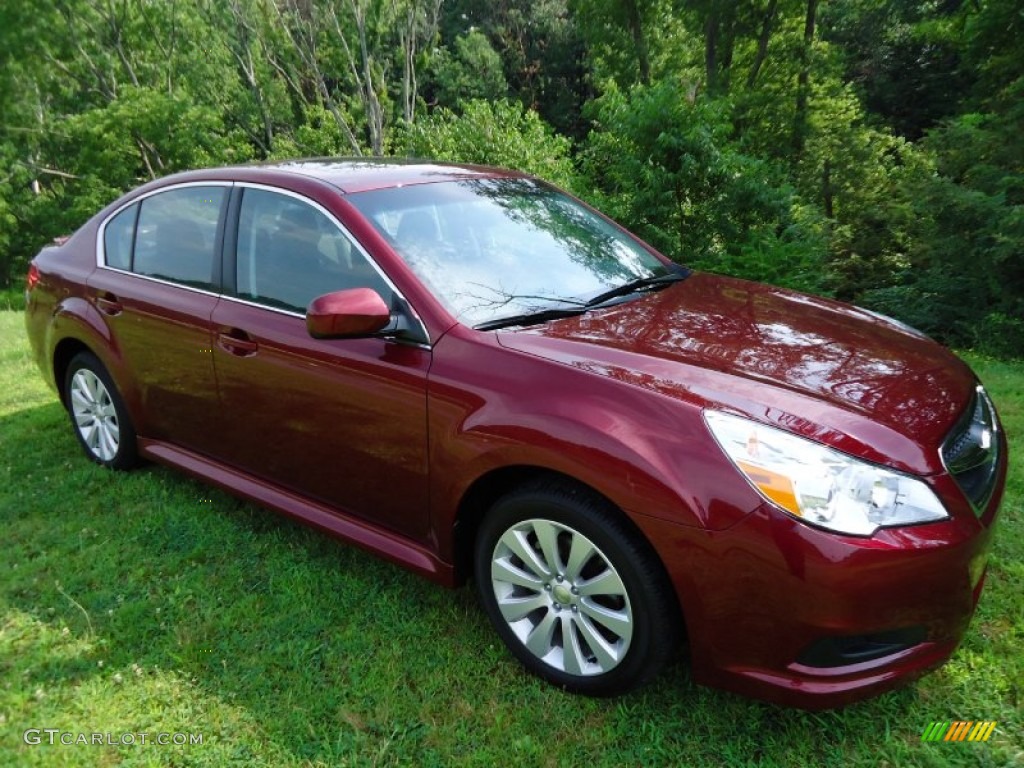 Ruby Red Pearl Subaru Legacy