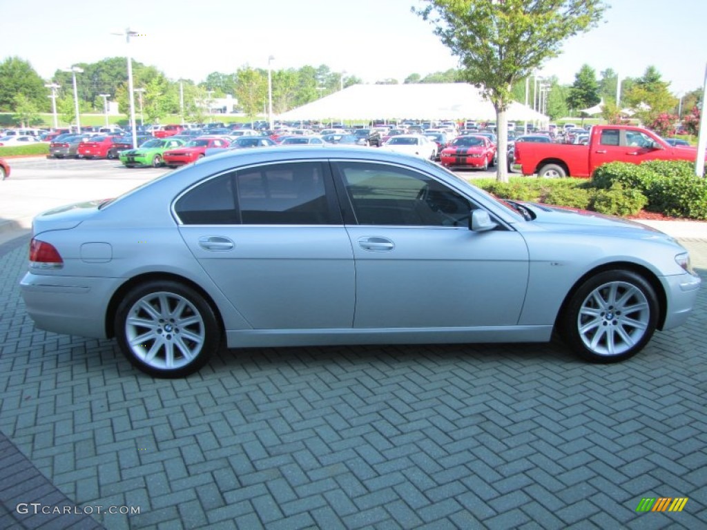 2006 7 Series 750i Sedan - Titanium Silver Metallic / Basalt Grey/Flannel Grey photo #6