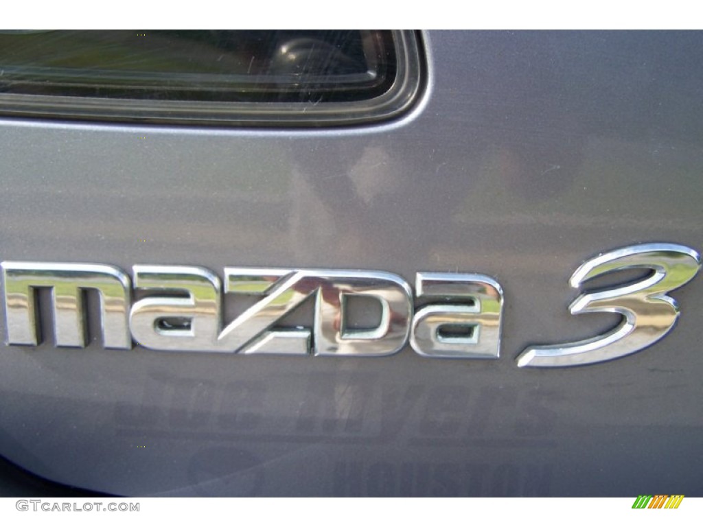 2006 MAZDA3 s Hatchback - Titanium Gray Metallic / Black/Red photo #16