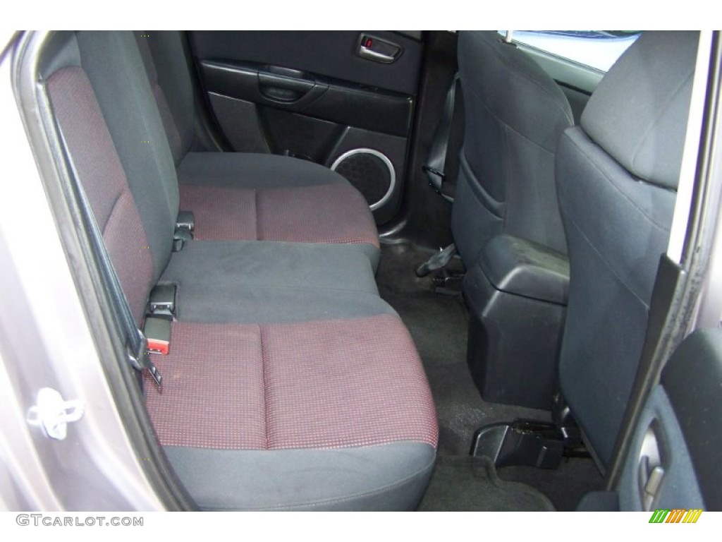 Black/Red Interior 2006 Mazda MAZDA3 s Hatchback Photo #52376974