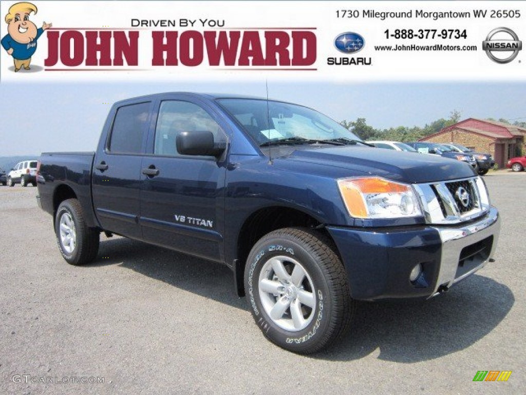 2011 Titan SV Crew Cab 4x4 - Navy Blue / Charcoal photo #1