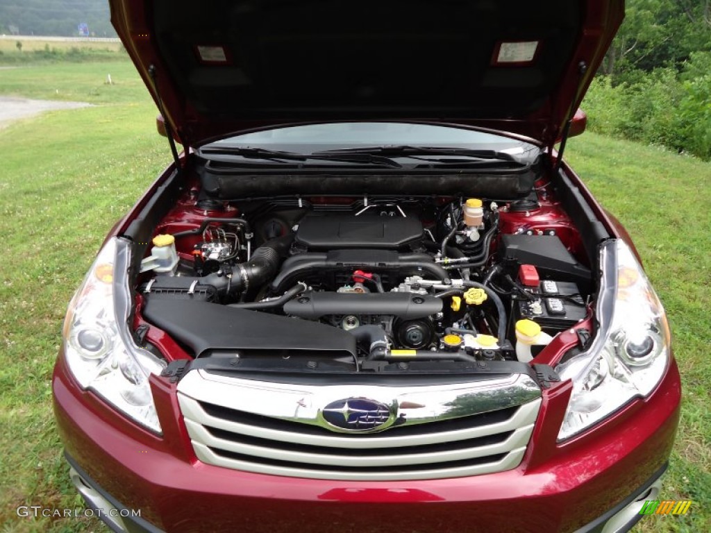 2011 Outback 2.5i Premium Wagon - Ruby Red Pearl / Warm Ivory photo #8