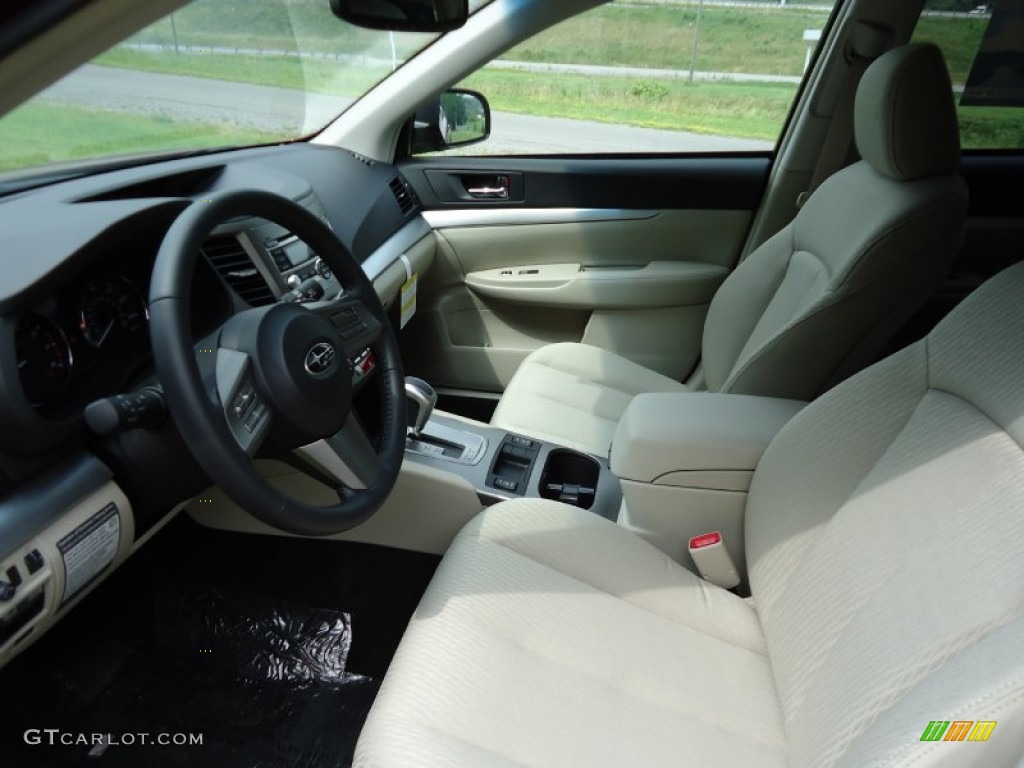 2011 Outback 2.5i Premium Wagon - Ruby Red Pearl / Warm Ivory photo #9