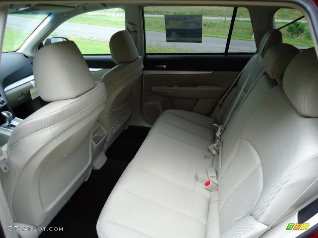 2011 Outback 2.5i Premium Wagon - Ruby Red Pearl / Warm Ivory photo #15