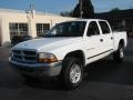 2002 Bright White Dodge Dakota SLT Quad Cab 4x4  photo #1