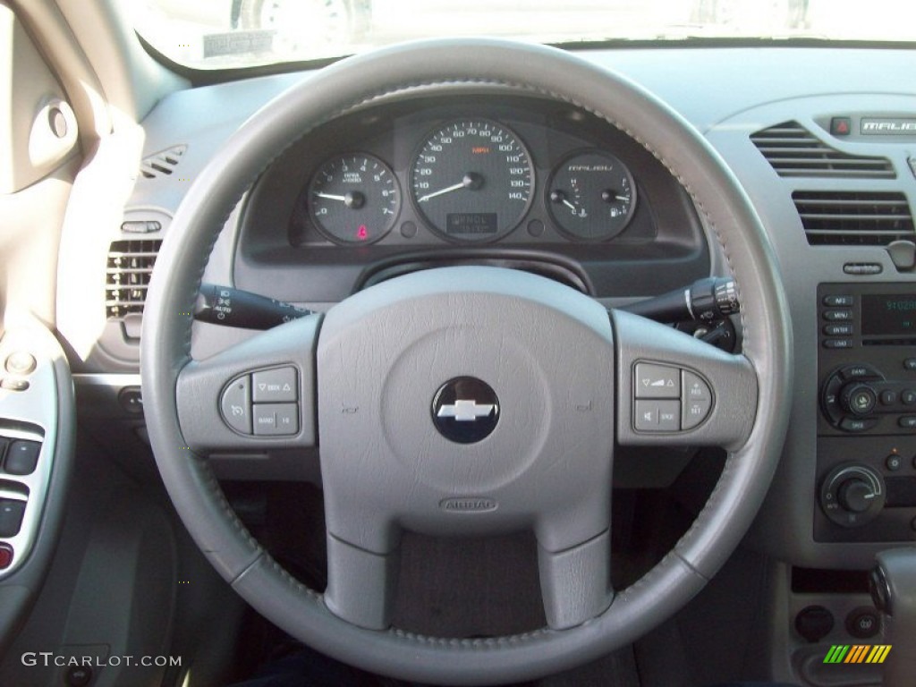 2005 Chevrolet Malibu Maxx LT Wagon Gray Steering Wheel Photo #52379665