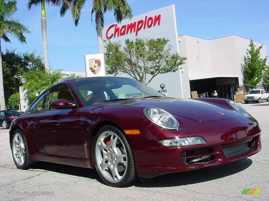 2006 911 Carrera S Coupe - Carmon Red Metallic / Sand Beige photo #1