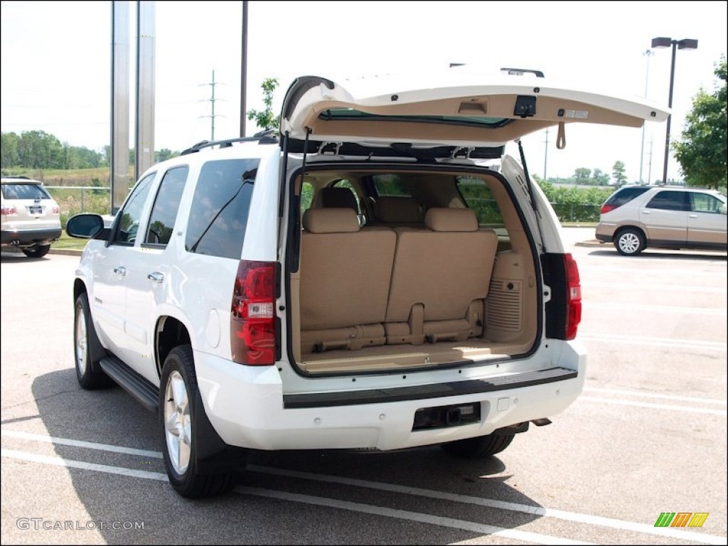 2007 Tahoe LTZ 4x4 - Summit White / Light Cashmere/Ebony photo #6