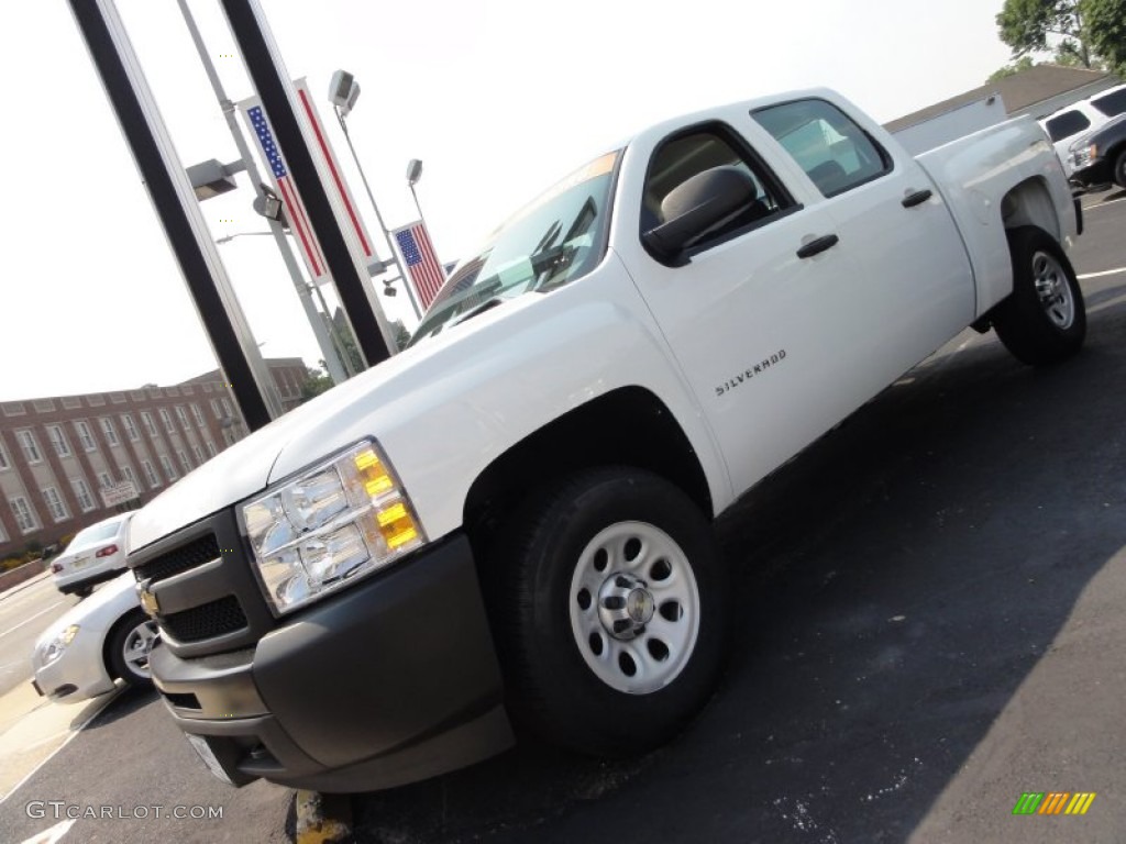 2011 Silverado 1500 Crew Cab 4x4 - Summit White / Dark Titanium photo #1