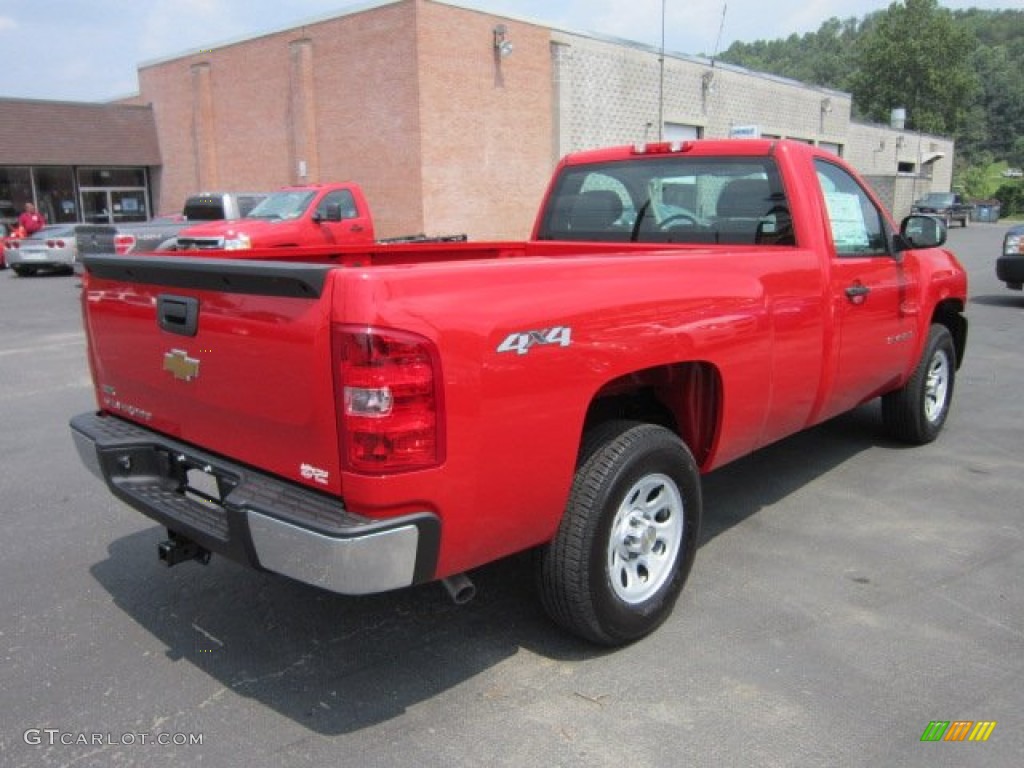 2011 Silverado 1500 Regular Cab 4x4 - Victory Red / Dark Titanium photo #7