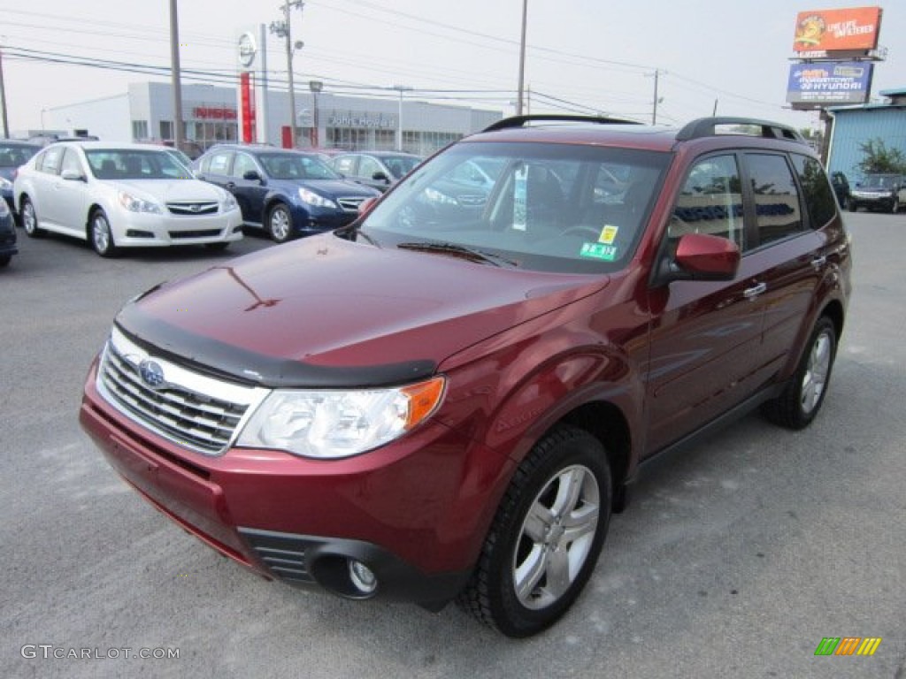 2009 Forester 2.5 X L.L.Bean Edition - Camellia Red Pearl / Black photo #7