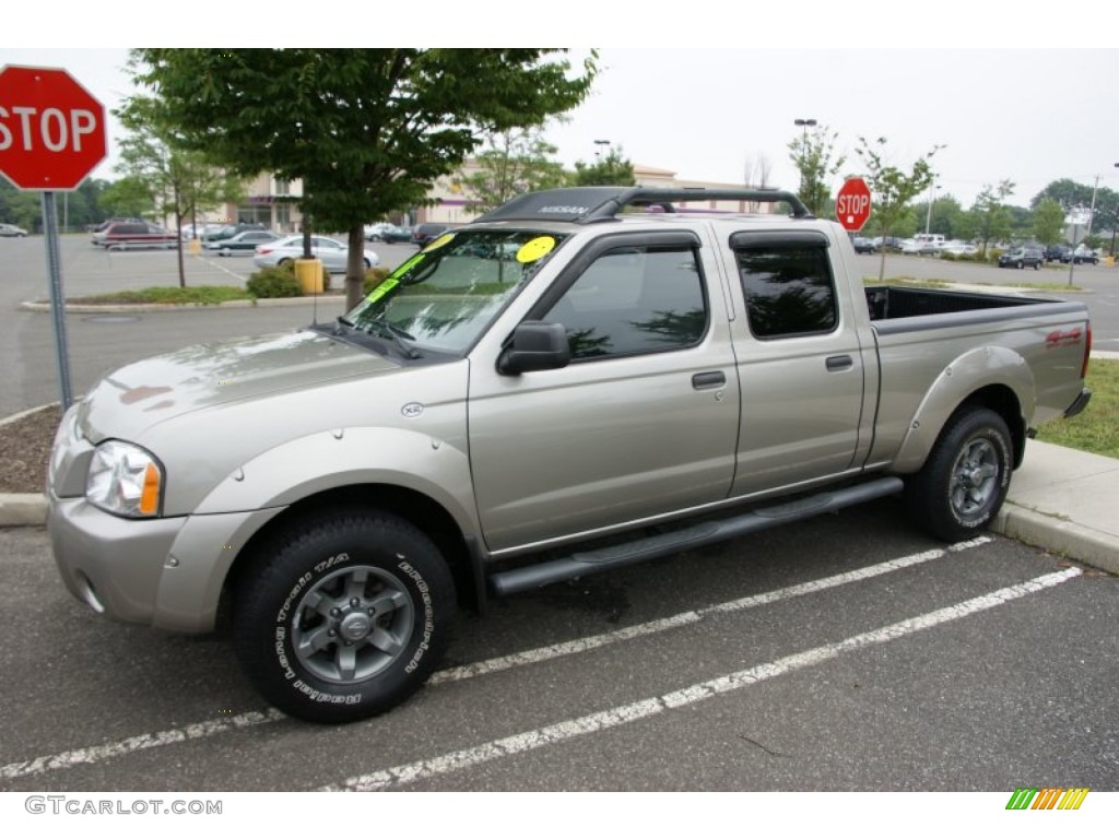 Granite Metallic 2003 Nissan Frontier XE V6 Crew Cab 4x4 Exterior Photo #52382014