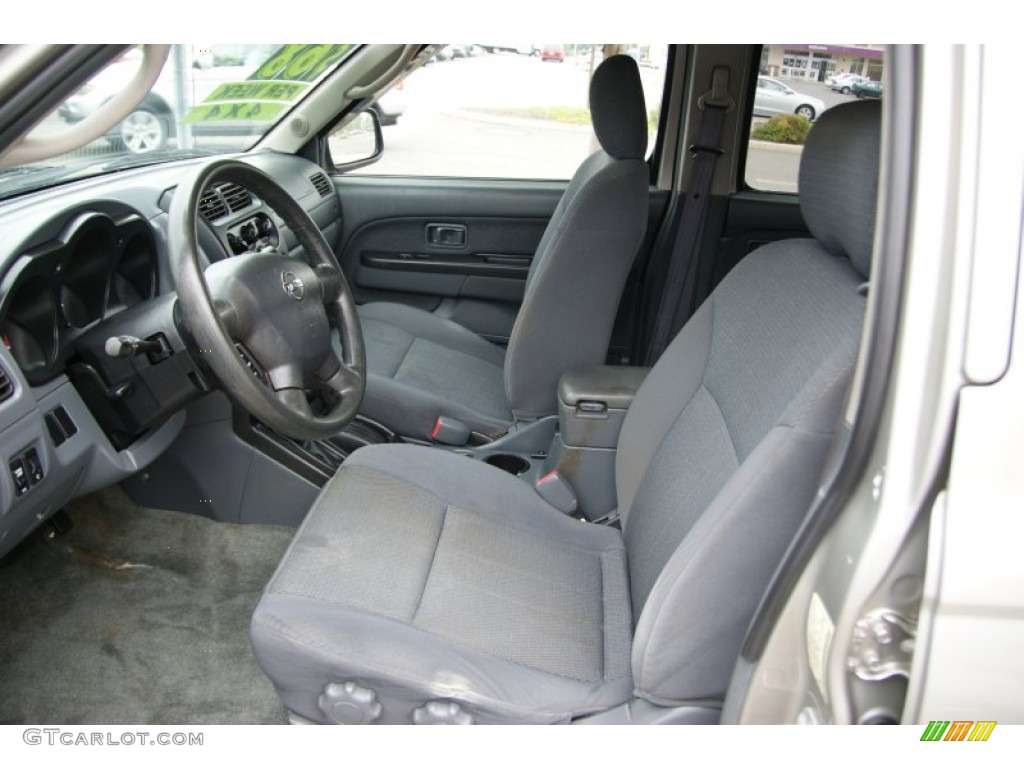 Black Interior 2003 Nissan Frontier XE V6 Crew Cab 4x4 Photo #52382134