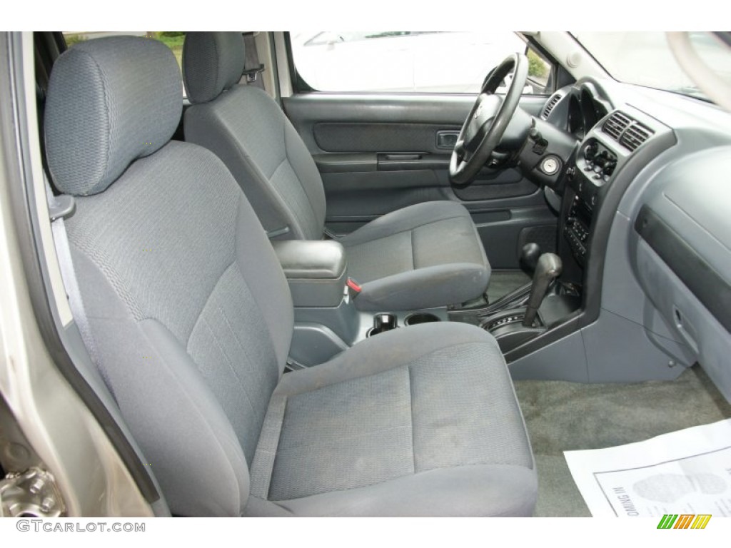 Black Interior 2003 Nissan Frontier XE V6 Crew Cab 4x4 Photo #52382218