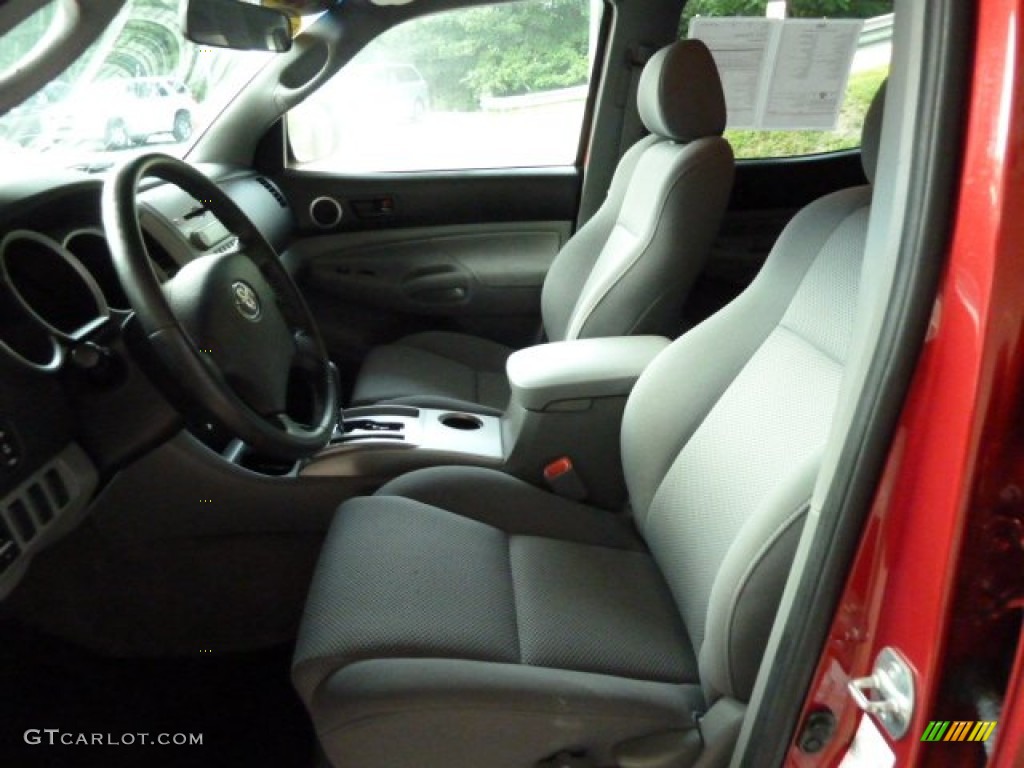 2007 Tacoma V6 TRD Double Cab 4x4 - Impulse Red Pearl / Graphite Gray photo #8