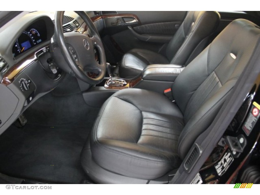 designo Graphite Nappa Interior 2004 Mercedes-Benz S 55 AMG Sedan Photo #52383043
