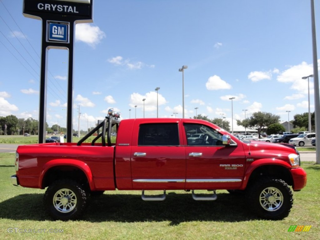 2006 Ram 1500 Laramie Mega Cab 4x4 - Flame Red / Medium Slate Gray photo #11