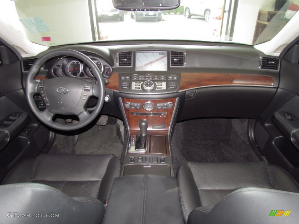2008 Infiniti M 45x AWD Sedan Graphite Dashboard Photo #52386010