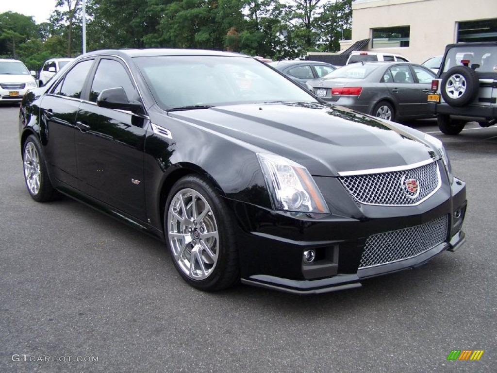 2009 CTS -V Sedan - Black Raven / Ebony photo #4