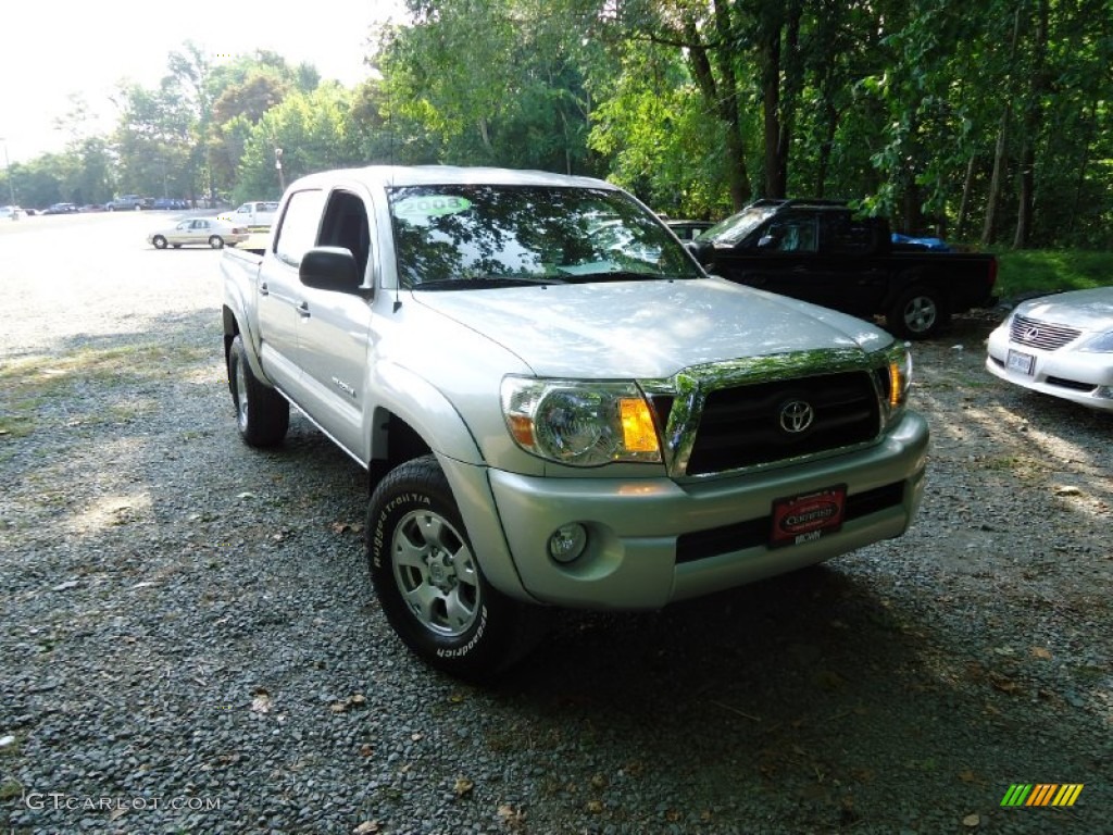 2004 Tacoma V6 PreRunner TRD Double Cab - Lunar Mist Metallic / Charcoal photo #1