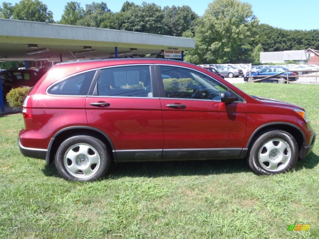 2008 CR-V LX 4WD - Tango Red Pearl / Gray photo #23
