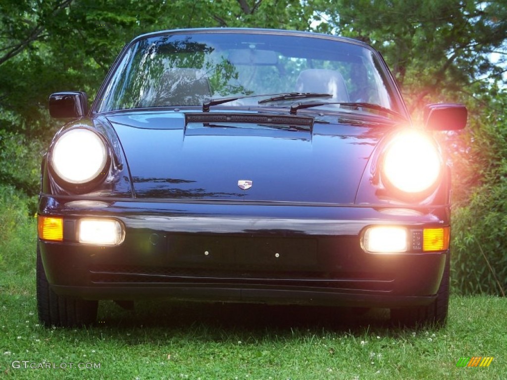 Black 1991 Porsche 911 Carrera 2 Cabriolet Exterior Photo #52388383