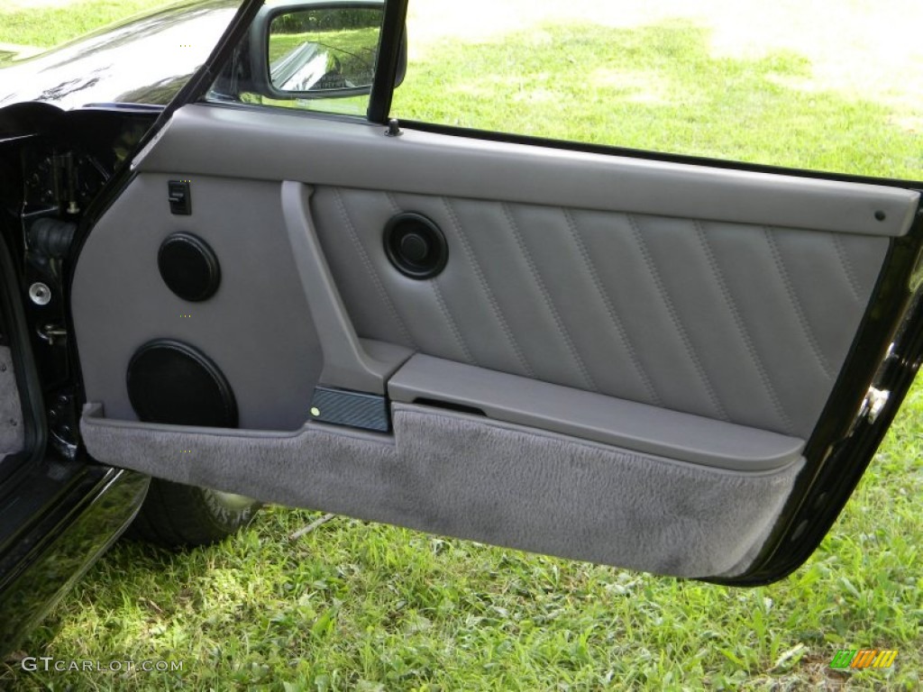 1991 Porsche 911 Carrera 2 Cabriolet Classic Grey Door Panel Photo #52388719