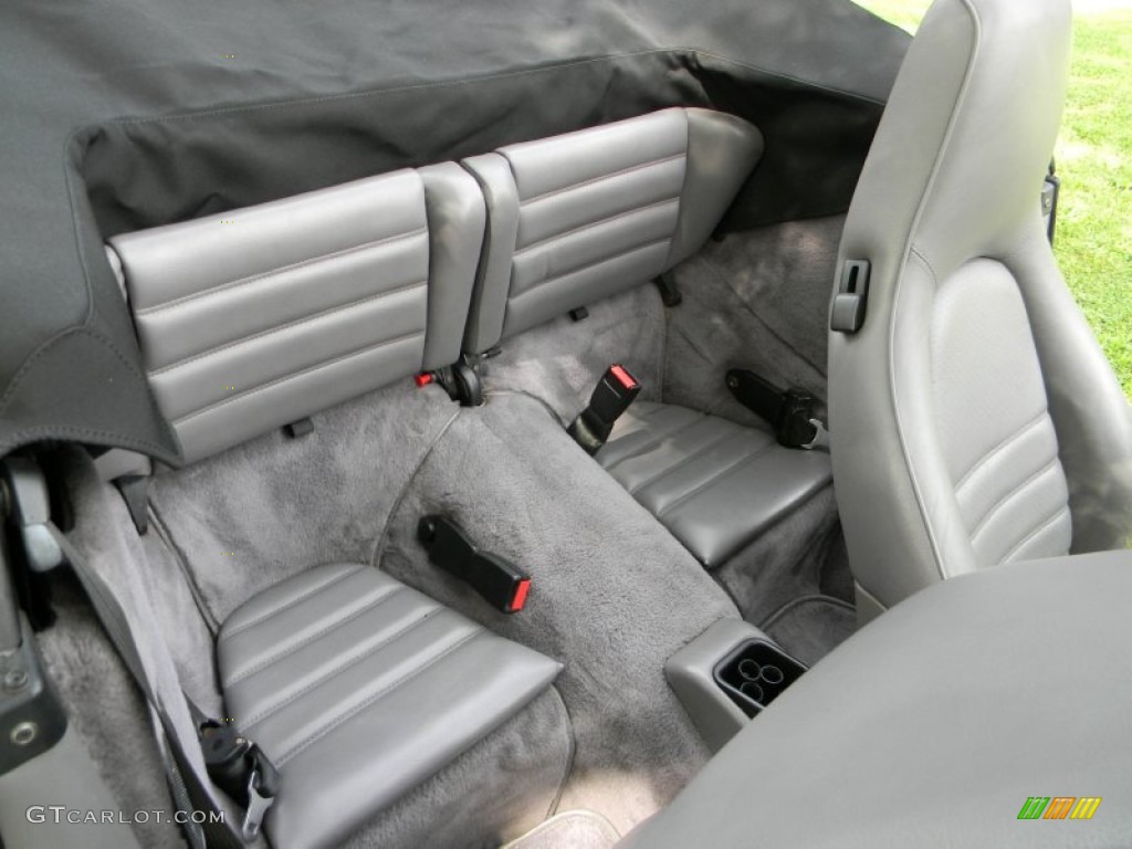 Classic Grey Interior 1991 Porsche 911 Carrera 2 Cabriolet Photo #52388731