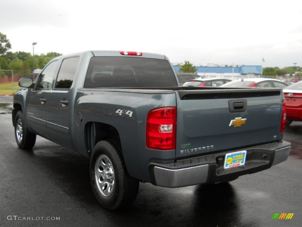 2011 Silverado 1500 LT Crew Cab 4x4 - Blue Granite Metallic / Light Titanium/Ebony photo #15