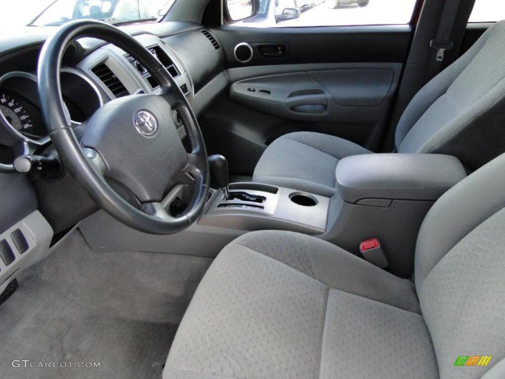 Graphite Gray Interior 2006 Toyota Tacoma V6 Double Cab 4x4 Photo #52390230