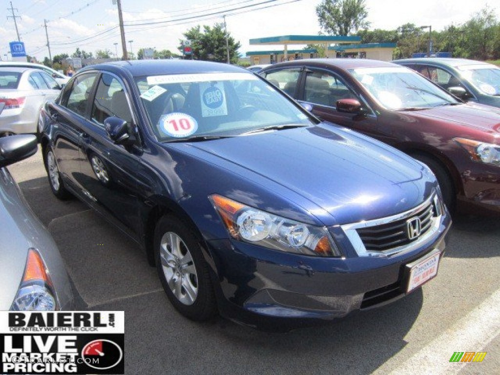 2010 Accord LX-P Sedan - Royal Blue Pearl / Black photo #1