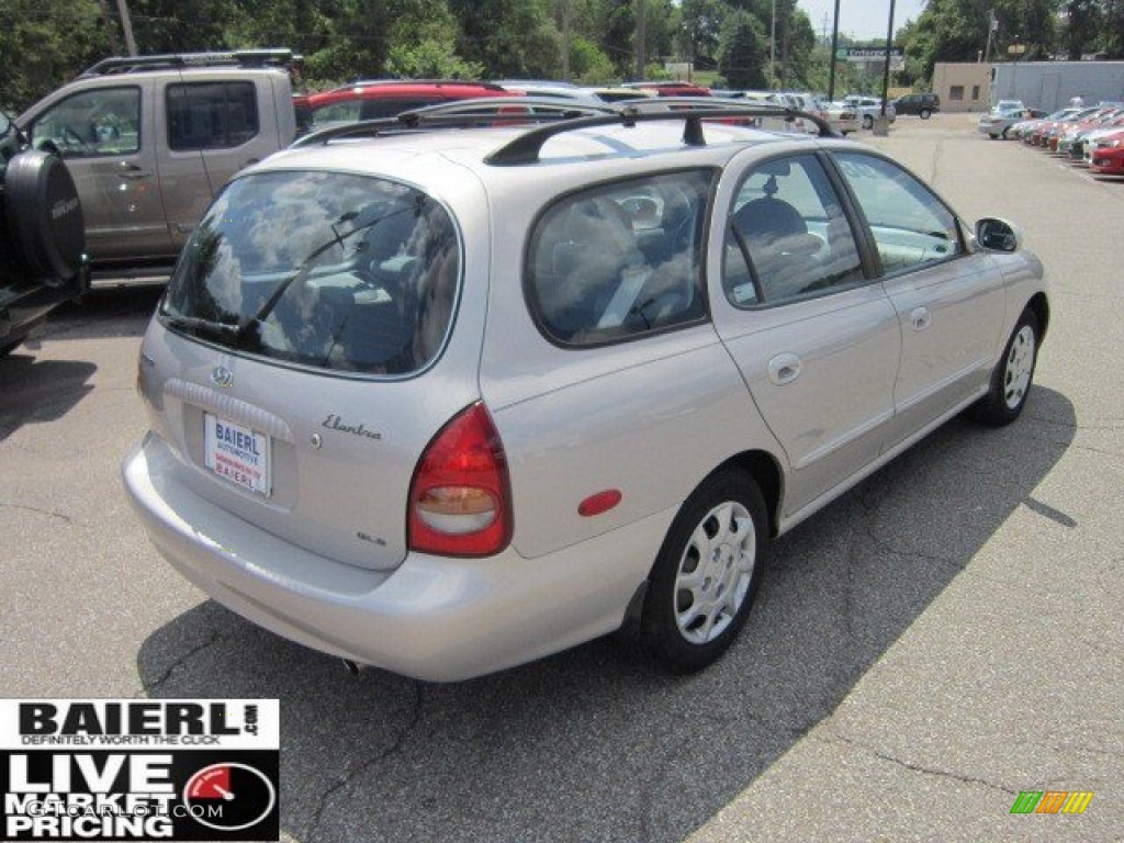 2000 Elantra GLS Wagon - Sandalwood / Gray photo #5