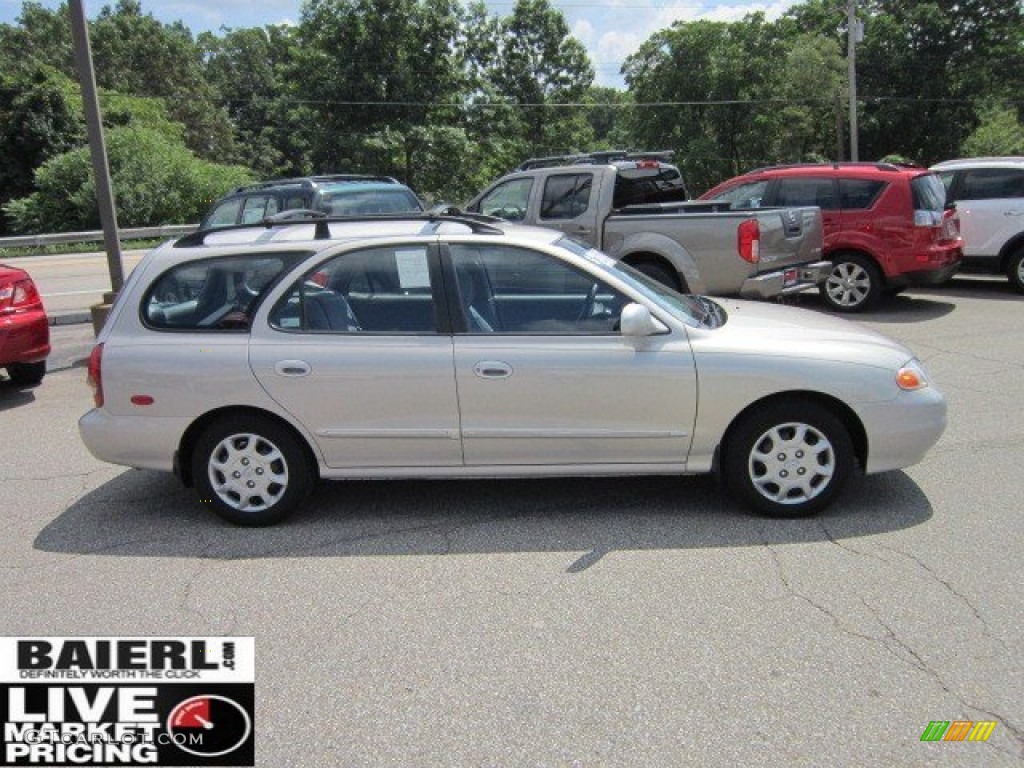 2000 Elantra GLS Wagon - Sandalwood / Gray photo #6