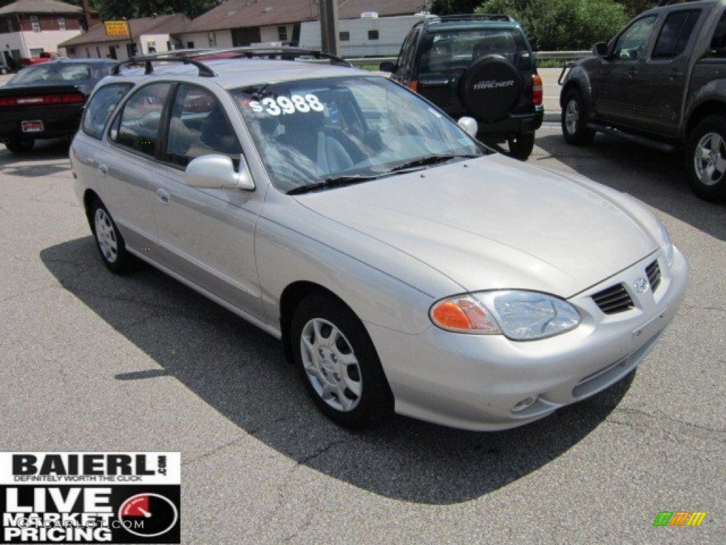 2000 Elantra GLS Wagon - Sandalwood / Gray photo #7