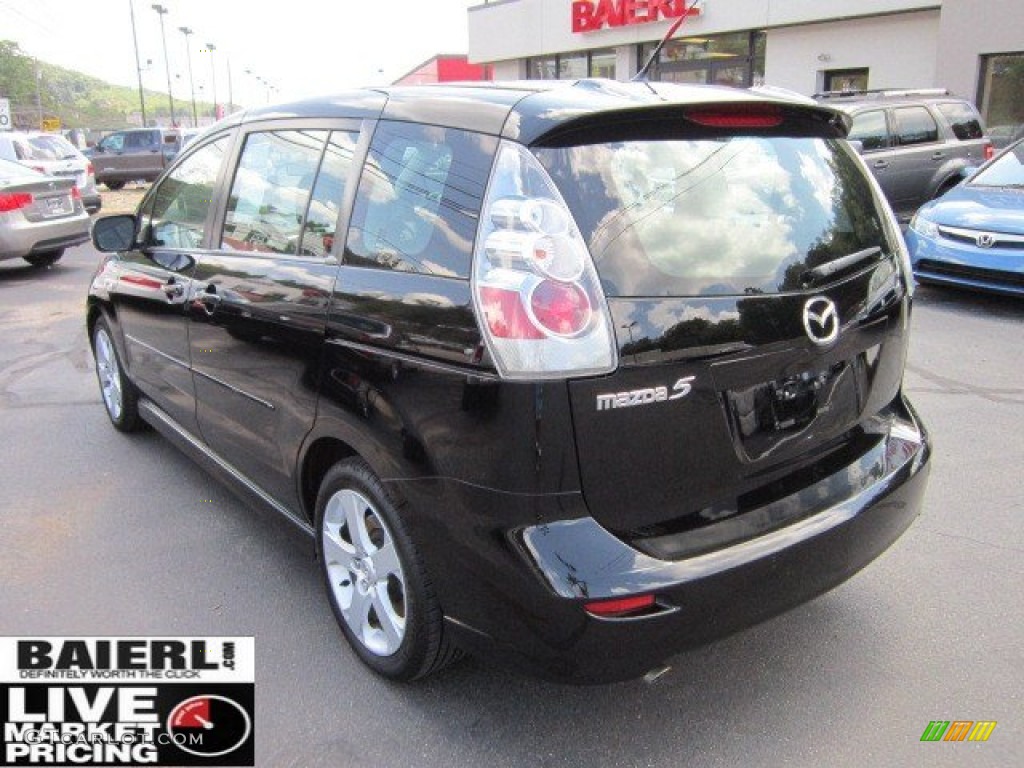 2007 MAZDA5 Touring - Brilliant Black / Black photo #5