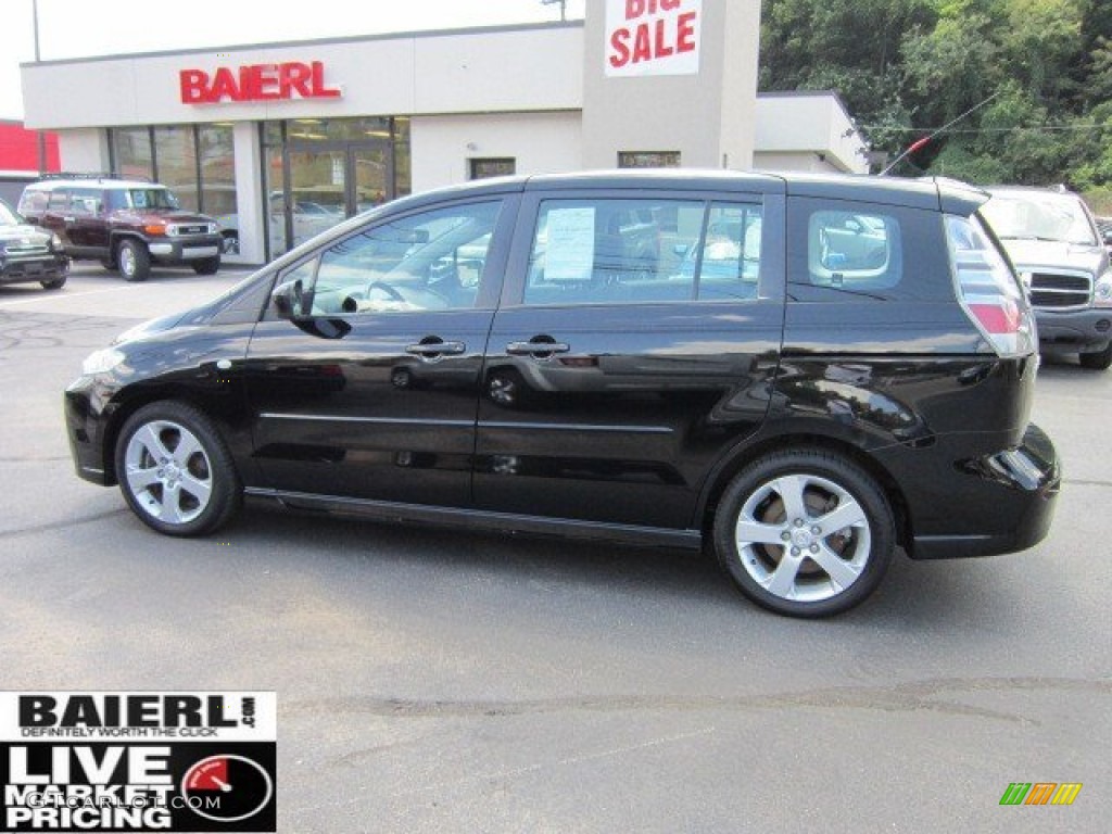 2007 MAZDA5 Touring - Brilliant Black / Black photo #6