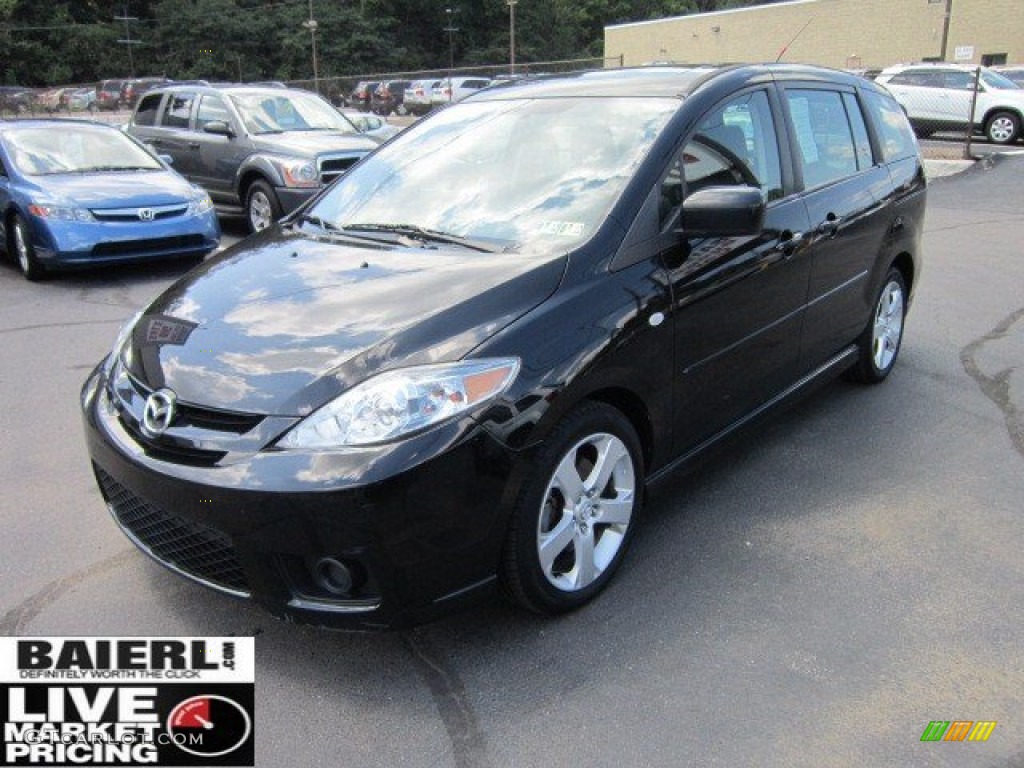 2007 MAZDA5 Touring - Brilliant Black / Black photo #7