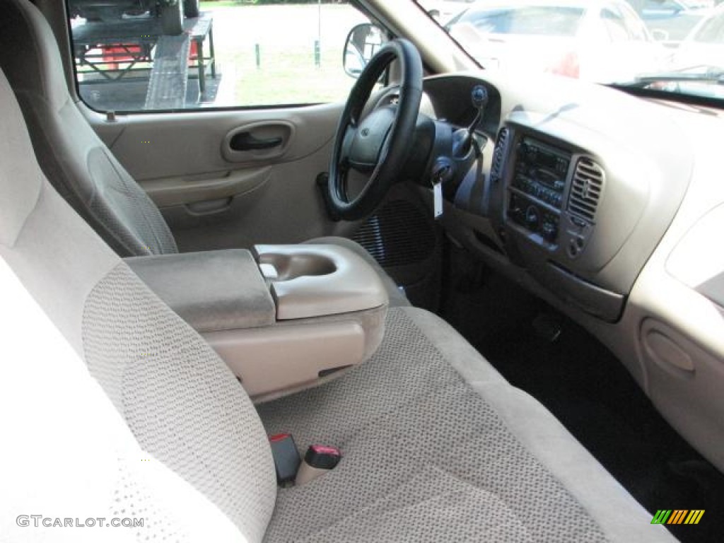 1999 F150 XL Extended Cab - Woodland Green Metallic / Medium Prairie Tan photo #11