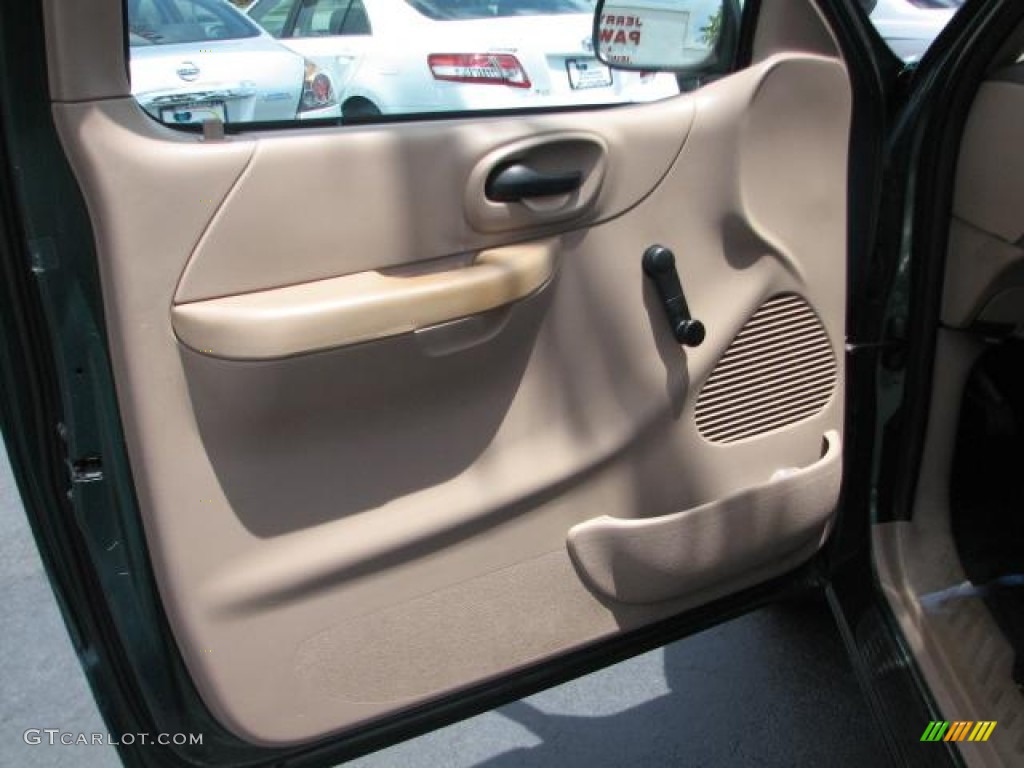 1999 F150 XL Extended Cab - Woodland Green Metallic / Medium Prairie Tan photo #16