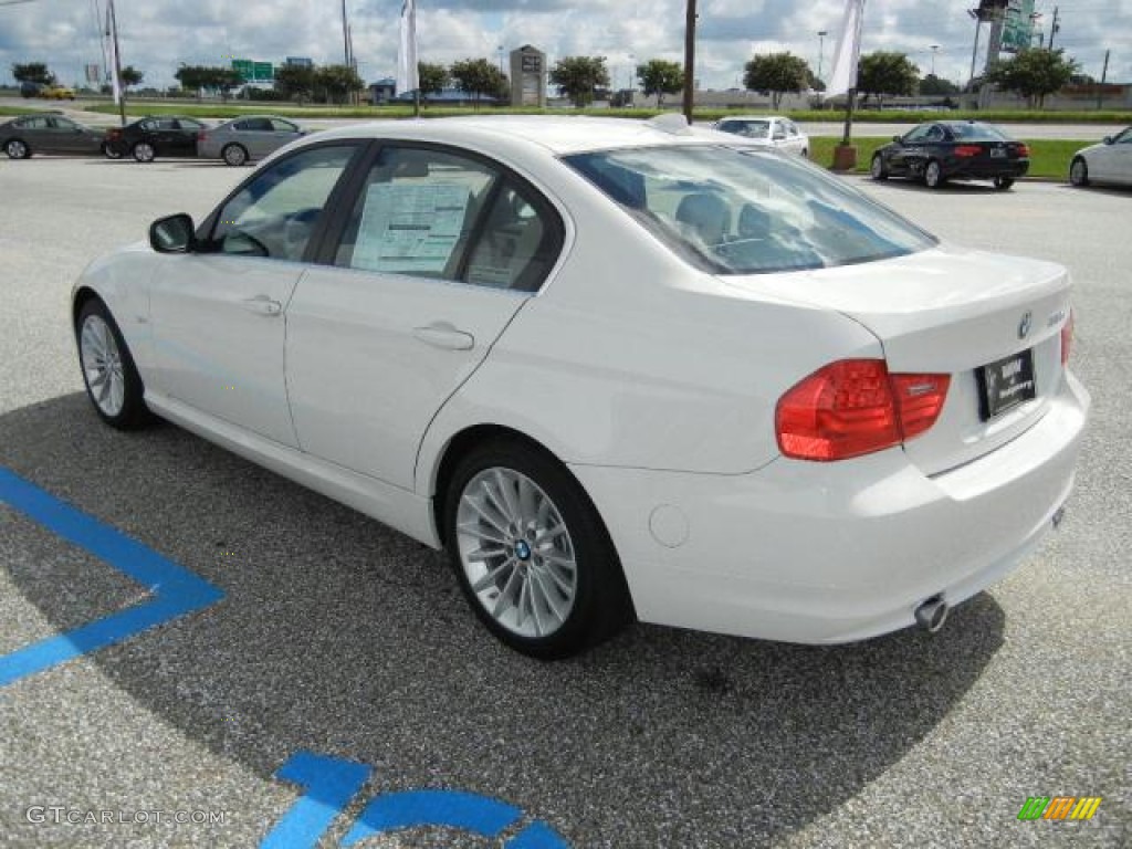 2011 3 Series 335d Sedan - Alpine White / Oyster/Black Dakota Leather photo #3