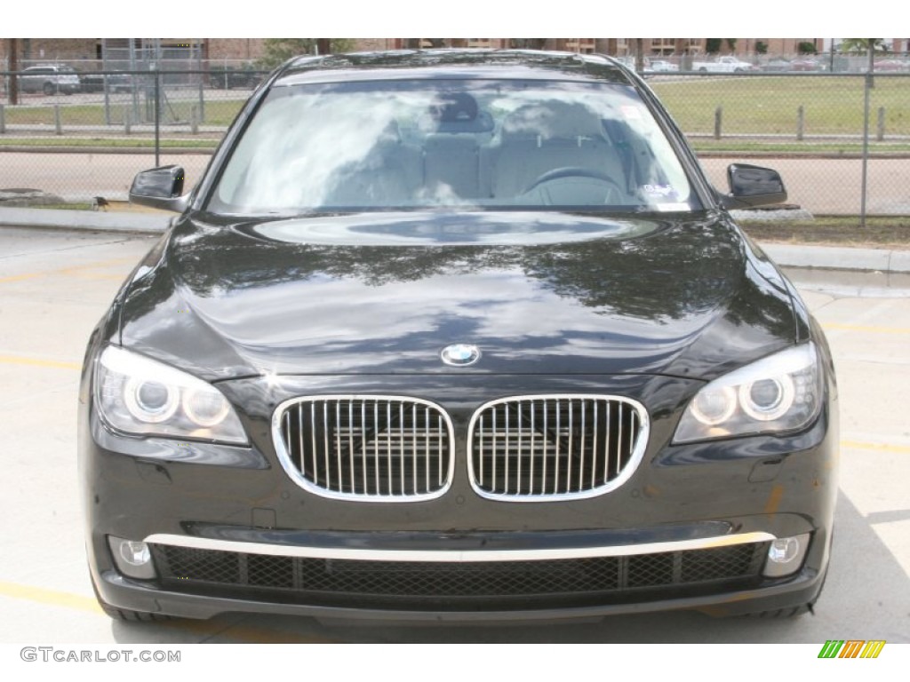 2012 7 Series 750Li Sedan - Black Sapphire Metallic / Oyster/Black photo #2