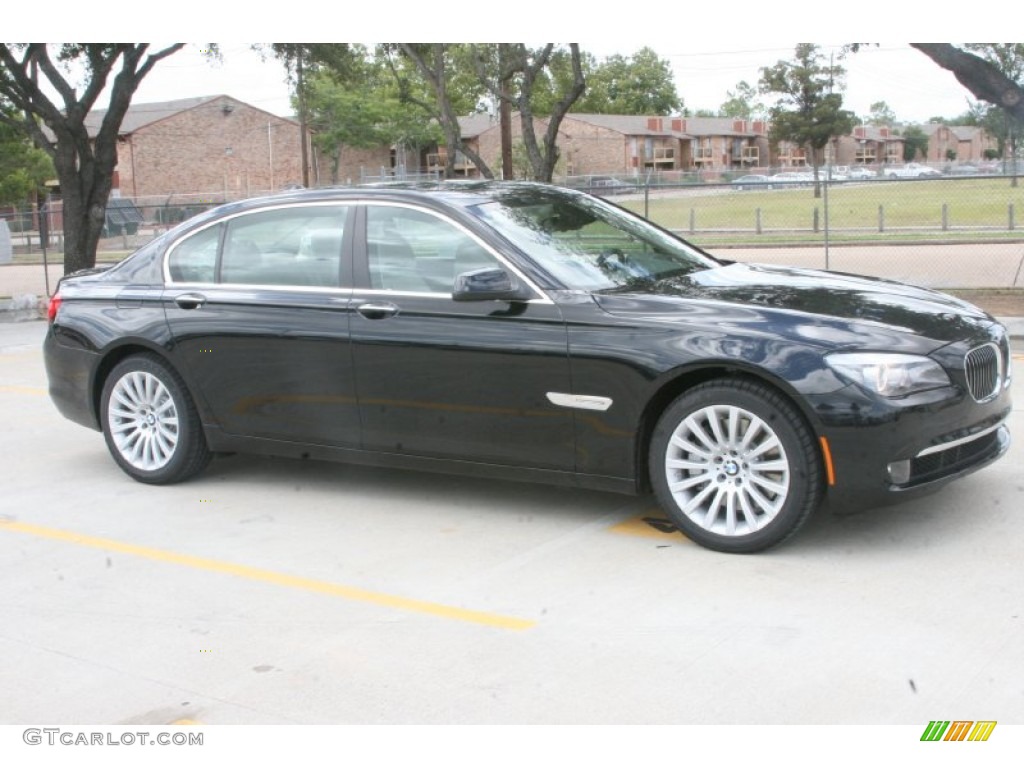 2012 7 Series 750Li Sedan - Black Sapphire Metallic / Oyster/Black photo #4