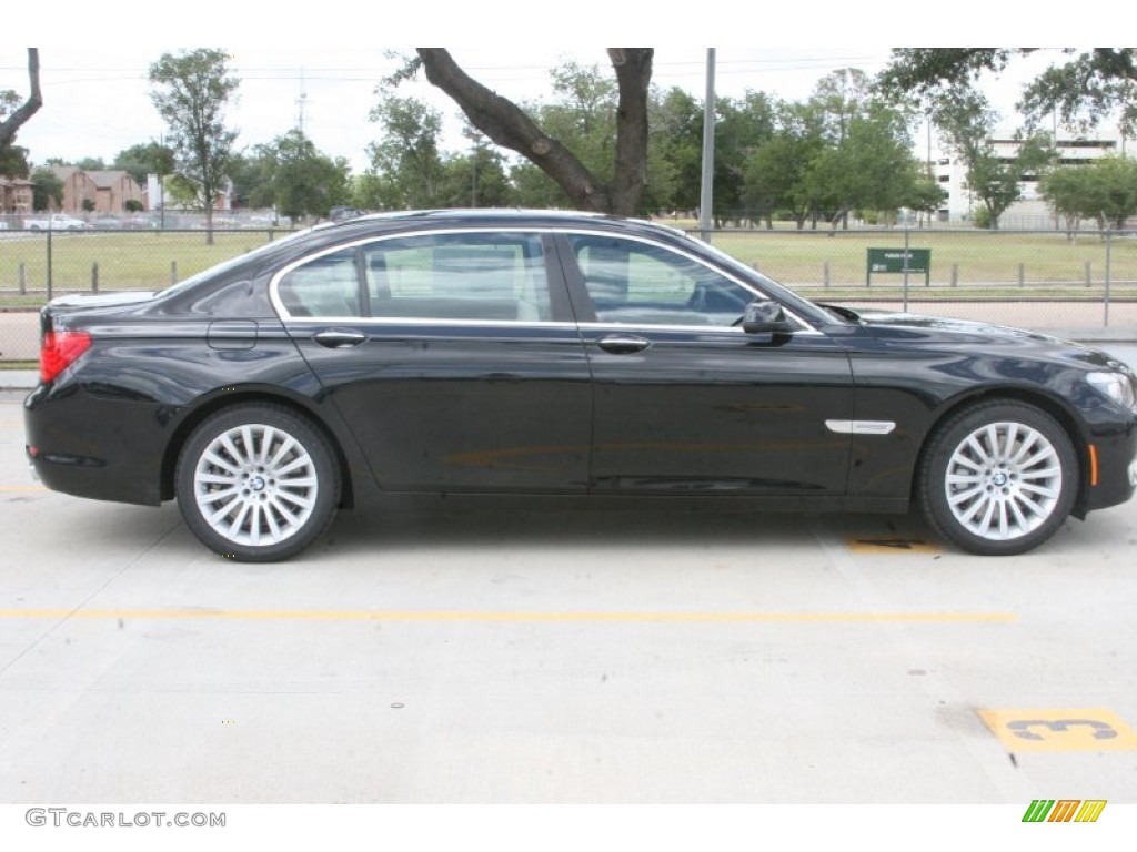 2012 7 Series 750Li Sedan - Black Sapphire Metallic / Oyster/Black photo #5