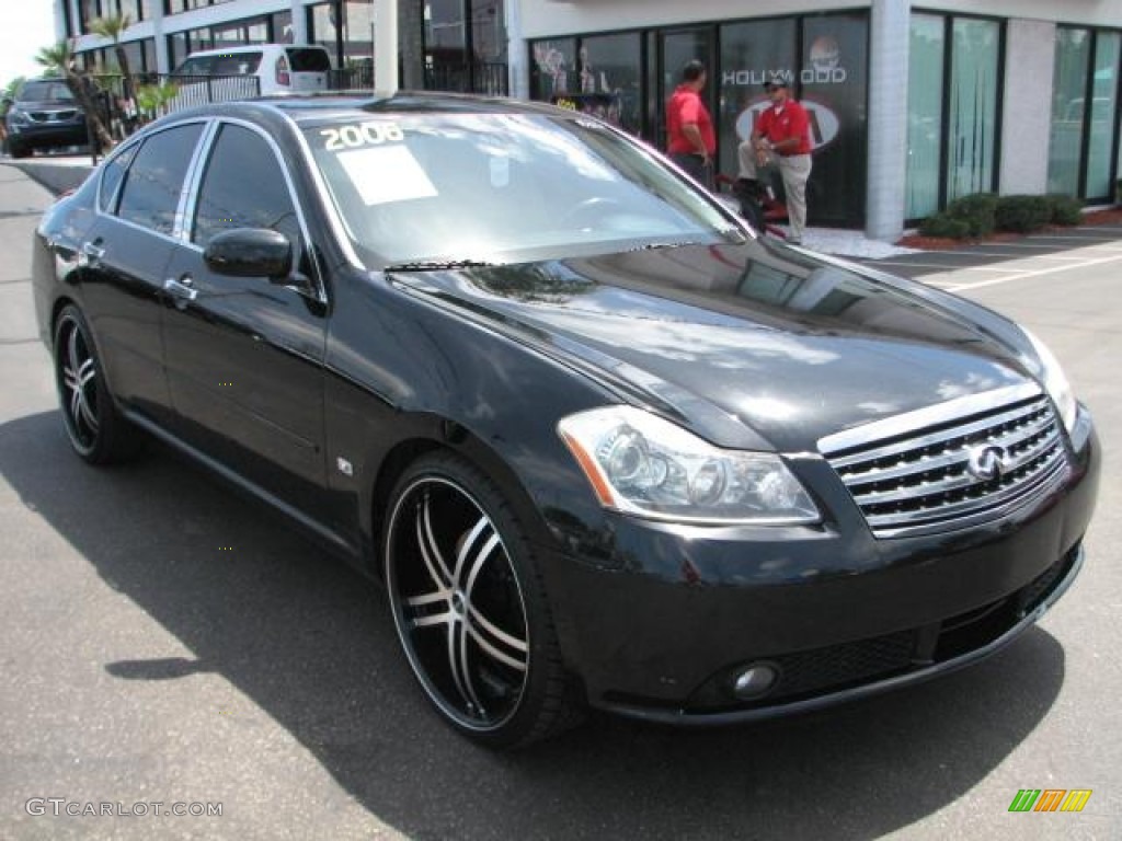 Black Obsidian 2006 Infiniti M 35 Sedan Exterior Photo #52394175