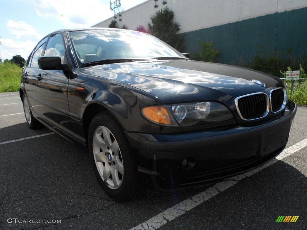 2002 3 Series 325xi Sedan - Jet Black / Sand photo #2